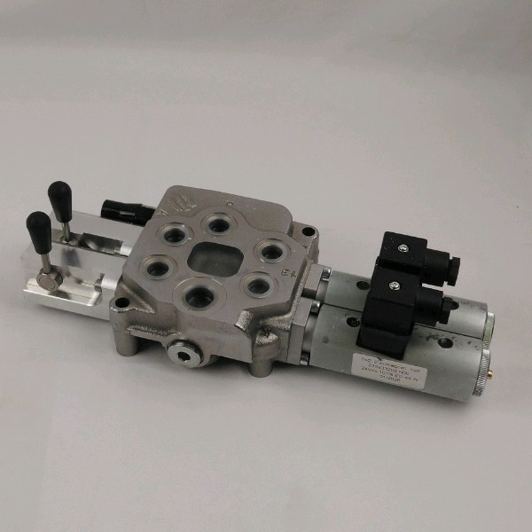 Retningsventil 2 sektioner 3/8" Elstyret